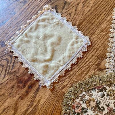 Assorted Doilies, Some with Velvet Backs