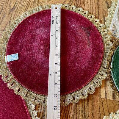 Assorted Doilies, Some with Velvet Backs