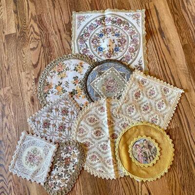 Assorted Doilies, Some with Velvet Backs