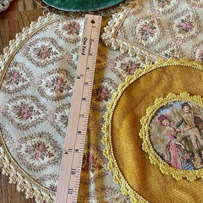 Assorted Doilies, Some with Velvet Backs
