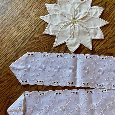 Bundle Embroidered Linens and Doillies