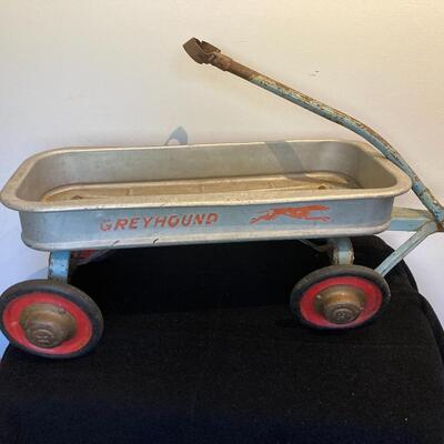 Vintage Rare Greyhound Wagon in Original Grey 11”W x 23”L