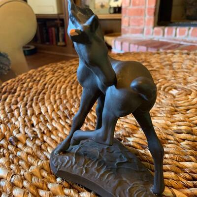 Clay horse figurine