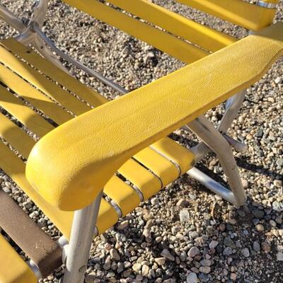 Lot 81: (2) Mid Century Modern Rubber Strap Patio Chairs
