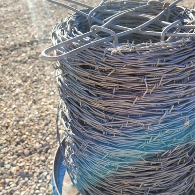 Lot 84: Large Unused Roll of Fencing Barbed Wire
