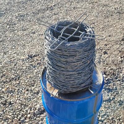 Lot 84: Large Unused Roll of Fencing Barbed Wire