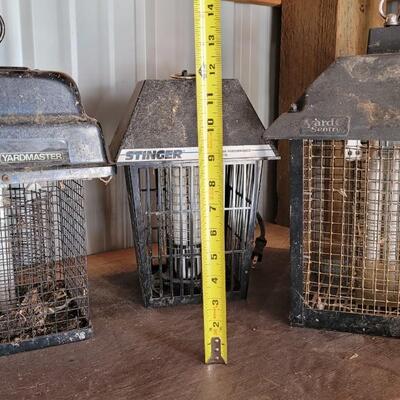 Lot 85: (3) Vintage Bug Zapper Patio Insect Assasinators