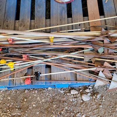 Lot 87: Assortment of Electric and Regular Fencing Posts