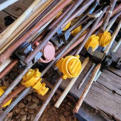 Lot 87: Assortment of Electric and Regular Fencing Posts