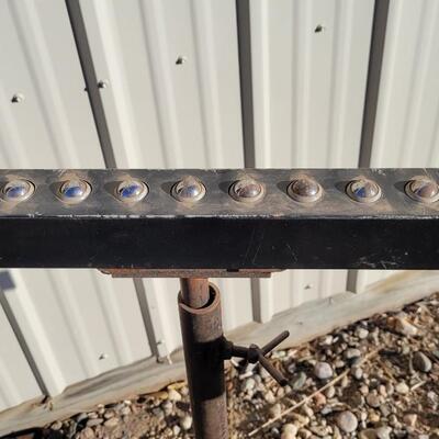 Lot 91: (2) Vintage 36" Tall Ball Bearing Surface Workstations Farm Auto