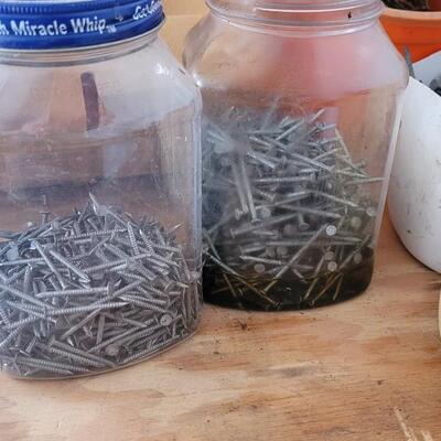 Lot 95: Large Assortment of Nails and Screws Farm Home Remodel