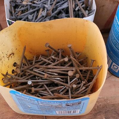 Lot 95: Large Assortment of Nails and Screws Farm Home Remodel