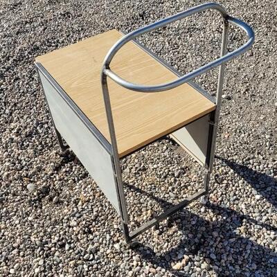 Lot 97: Vintage OXFORD Desk Handmade Caster Wheel Rolling Cart Farm Garage Office