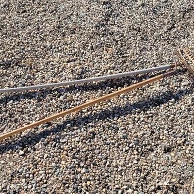 Lot 104: (2) Vintage Rakes w/ Wood Handles