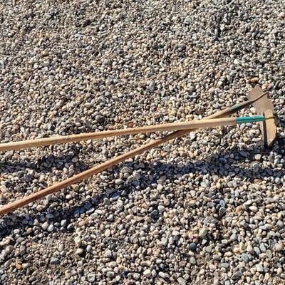 Lot 107: (2) Vintage Garden Hoe Plow Tools