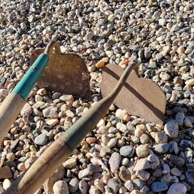 Lot 107: (2) Vintage Garden Hoe Plow Tools