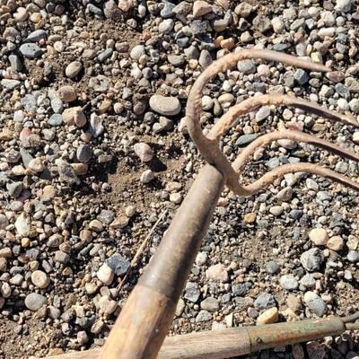Lot 111: (2) Vintage Farm and Garden Rakes