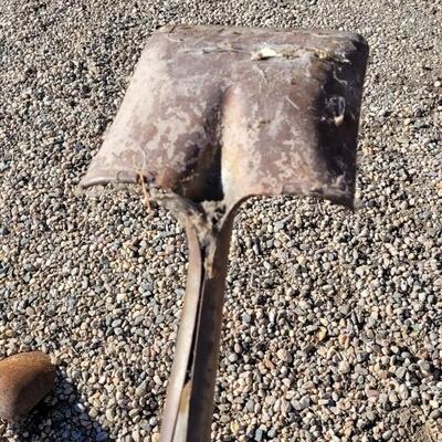 Lot 116: (2) Vintage Wood Handle Shovels