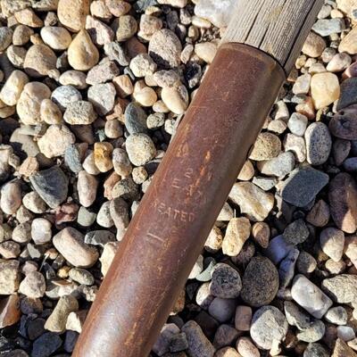 Lot 116: (2) Vintage Wood Handle Shovels