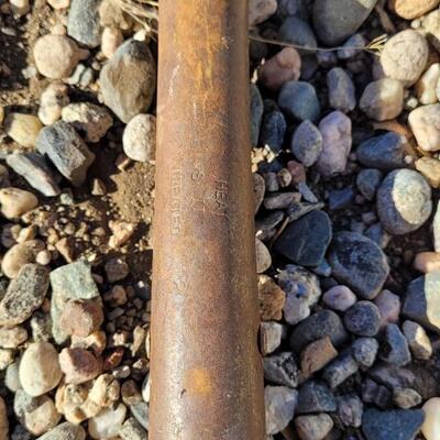 Lot 121: (2) Vintage Wood Handle Shovels Farm Farden