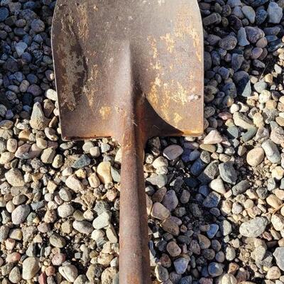 Lot 121: (2) Vintage Wood Handle Shovels Farm Farden