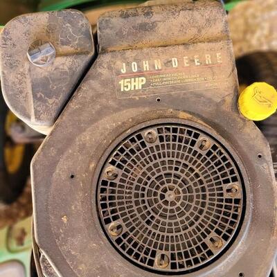 Lot 123: John Deere 15HP Riding Lawnmower LT155