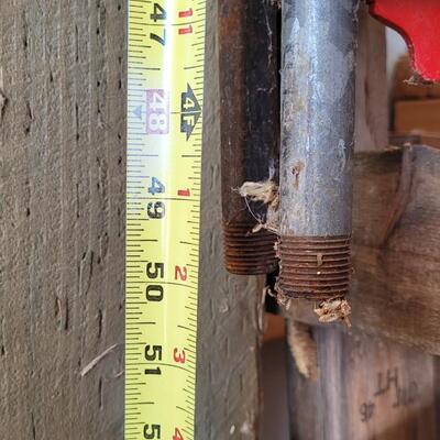 Lot 132: (2) Vintage Pipe Clamp Tools Farm Garden