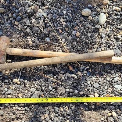 Lot 133: (2) Vintage Farm and Garden Sledgehammers