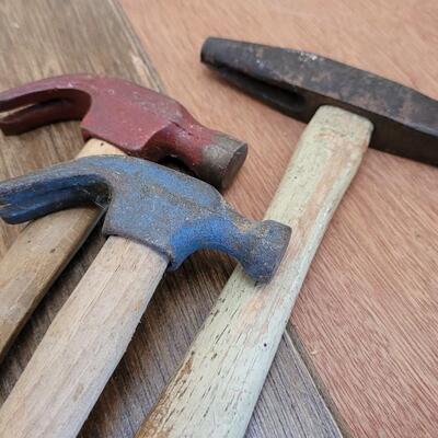 Lot 140: (3) Small Head Vintage Hammers #3