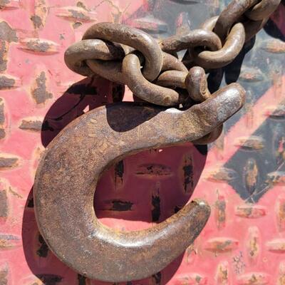 Lot 147: (3) Assorted Heavy Duty Chains w/ Hooks #2