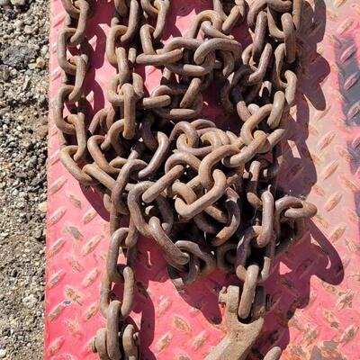 Lot 147: (3) Assorted Heavy Duty Chains w/ Hooks #2