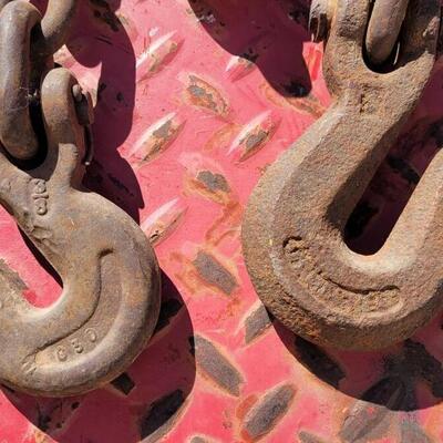 Lot 147: (3) Assorted Heavy Duty Chains w/ Hooks #2