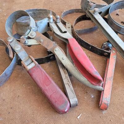 Lot 148: Assorted Bundle of Vintage Oil Filter Wrenches