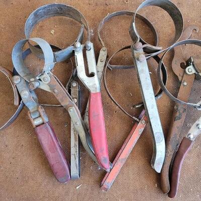 Lot 148: Assorted Bundle of Vintage Oil Filter Wrenches