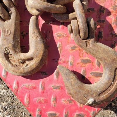 Lot 149: (3) Assorted Heavy Duty Chains w/ Hooks #3