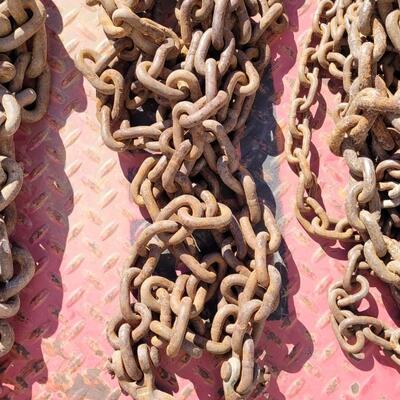 Lot 149: (3) Assorted Heavy Duty Chains w/ Hooks #3