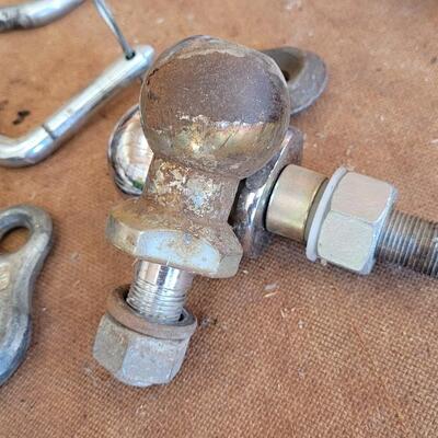 Lot 151: Assortment of Towing Hardware w/ Hooks