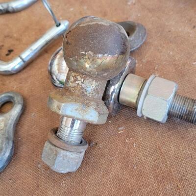 Lot 151: Assortment of Towing Hardware w/ Hooks