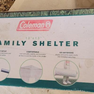 Lot 153: Vintage COLEMAN Family Canopy Shelter