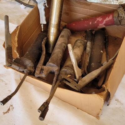 Lot 154: Assortment of Vintage Hand Pump Oil Canisters