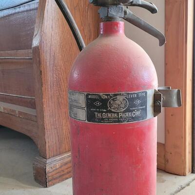 Lot 157: Large Vintage Home Deco Fire Extinguisher
