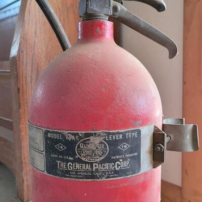 Lot 157: Large Vintage Home Deco Fire Extinguisher