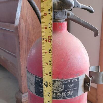 Lot 157: Large Vintage Home Deco Fire Extinguisher
