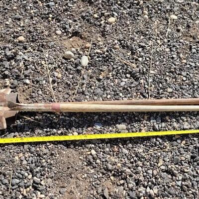 Lot 159: (2) Vintage Wooden Handle Shovels