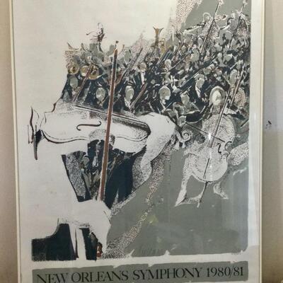 New Orleans Symphony Poster 1980-81, by George Dureau