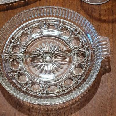 Lot 57: Vintage Cut Glass and Crystal RELISH DISH, NUT DISH AND CANDY DISH