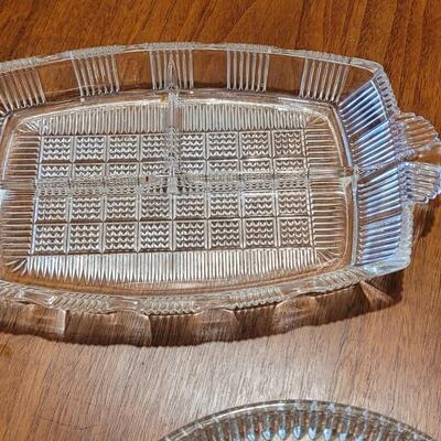 Lot 57: Vintage Cut Glass and Crystal RELISH DISH, NUT DISH AND CANDY DISH