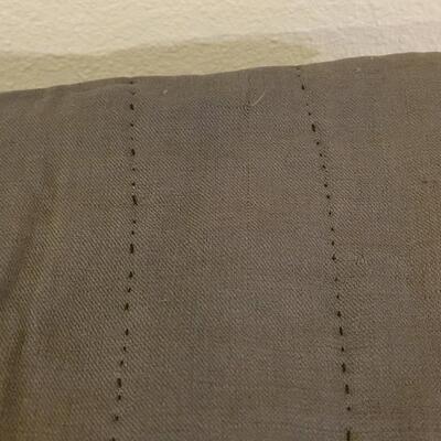 Lot 63: Handmade Jewel Tones Twin Quilt with Feather Stitching