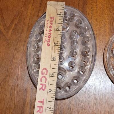 Lot 72: (4) Antique and Vintage Glass Flower Frogs
