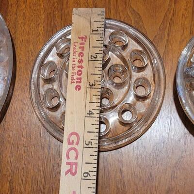 Lot 72: (4) Antique and Vintage Glass Flower Frogs